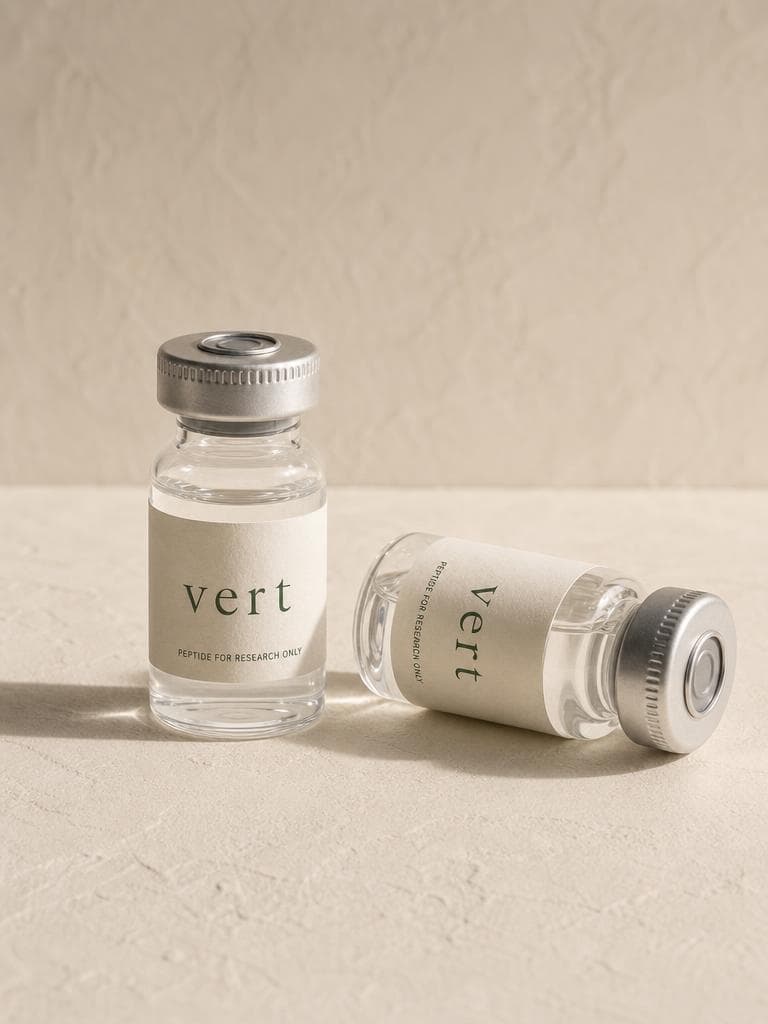 Pair of v e r t research peptide vials